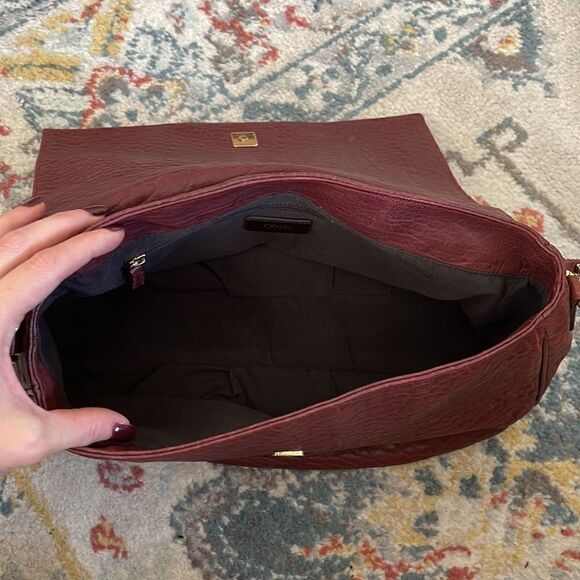 Fendi Mia Flap Bag Burgundy GHW - Picture 8 of 10